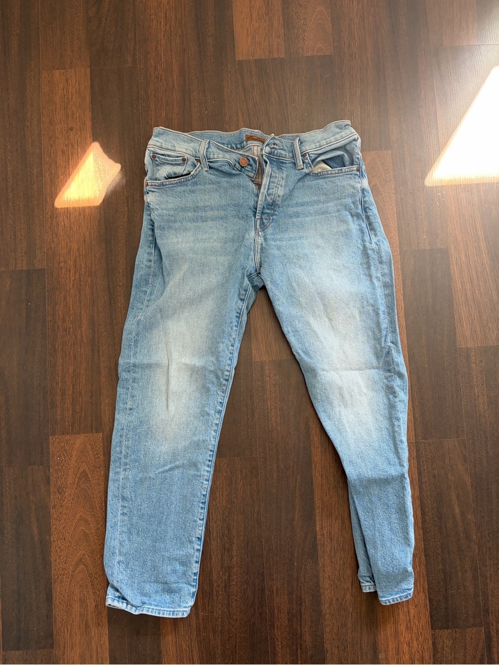 MOTHER Light Blue Boyfriend Jeans
